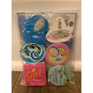 Oh The‎ Places You'll Go Dr. Seuss Large Erasers 6 pack